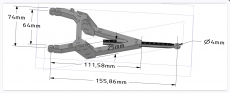 Scale Deichsel fr Tieflader