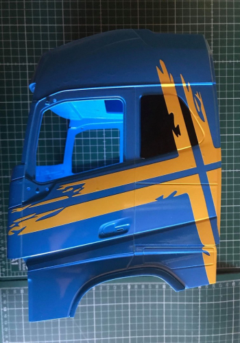 Volvo FH16 Schwedische Fahnen Aufkleber 1:14